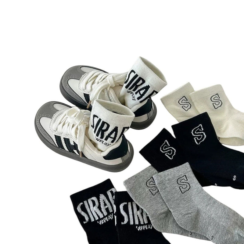 Dudie - Korean Children Fashion - #kidsstore - Cilav Socks (set of 5) - 2