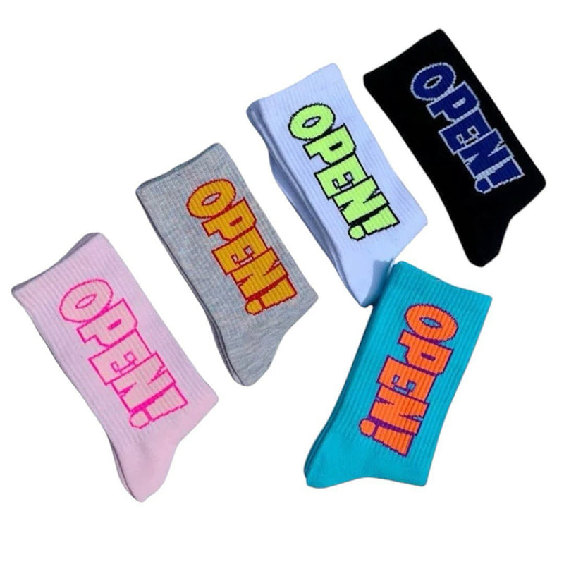 Dudie - Korean Children Fashion - #littlefashionista - Open Bone Socks (set of 5) - 12