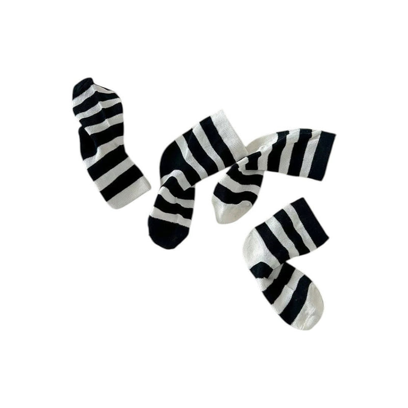 Dudie - Korean Children Fashion - #littlefashionista - Dorrance Socks (set of 5) - 6