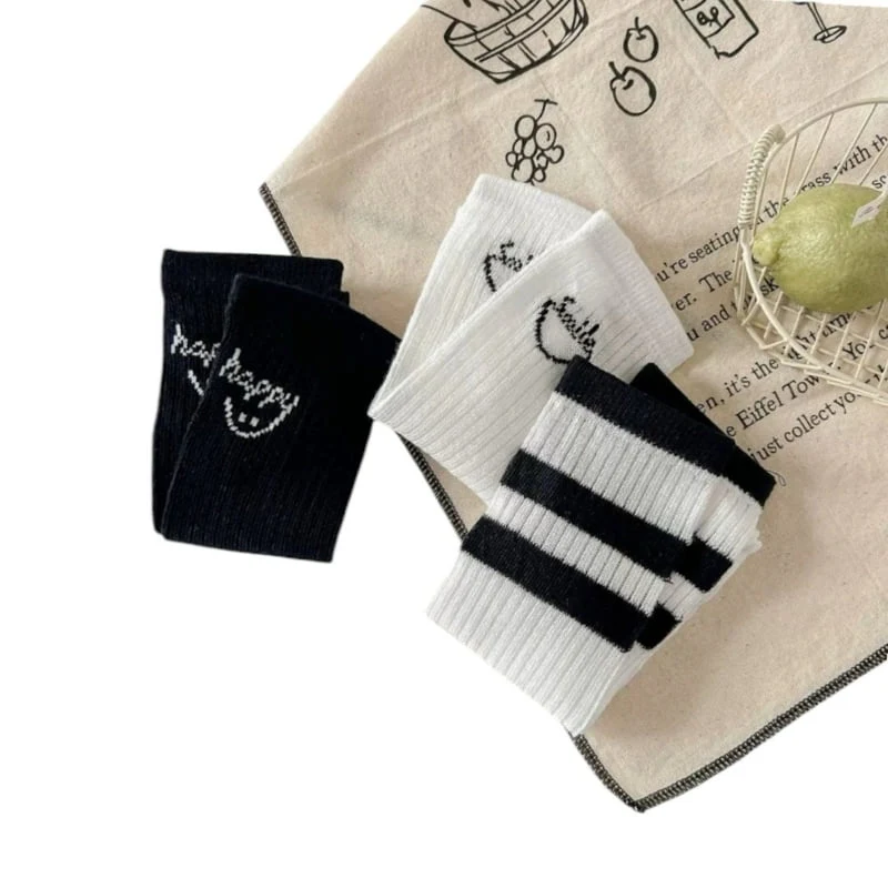 Dudie - Korean Children Fashion - #littlefashionista - Haddon Socks (set of 3) - 3