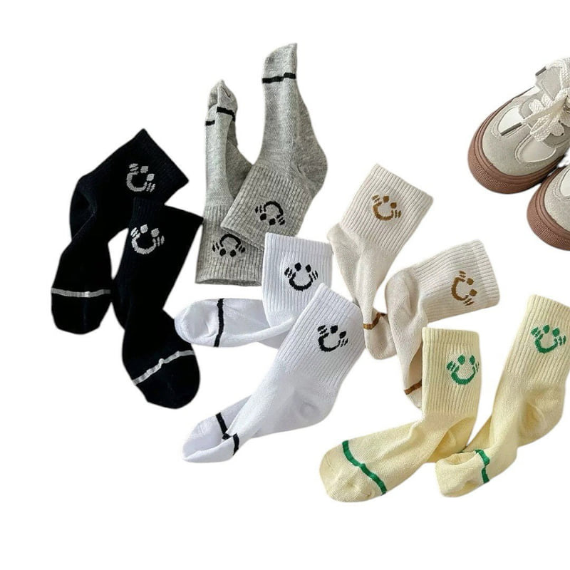 Dudie - Korean Children Fashion - #littlefashionista - Shy Socks (set of 5) - 2