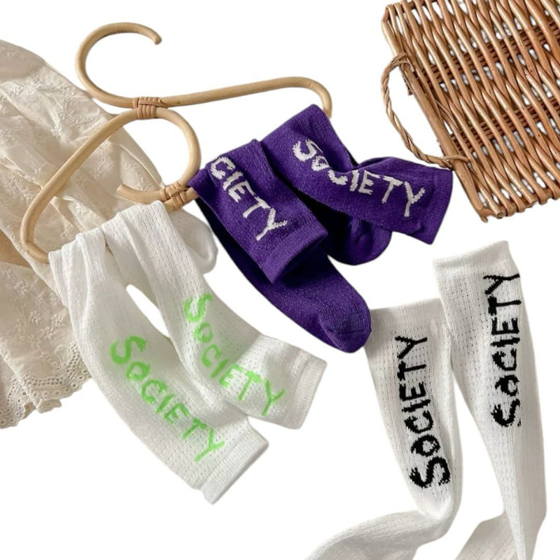 Dudie - Korean Children Fashion - #littlefashionista - City Socks (set of 3) - 9