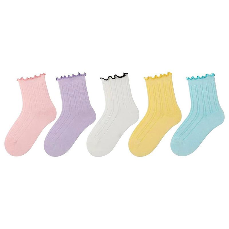Dudie - Korean Children Fashion - #Kfashion4kids - Pastel Socks (set of 5) - 4
