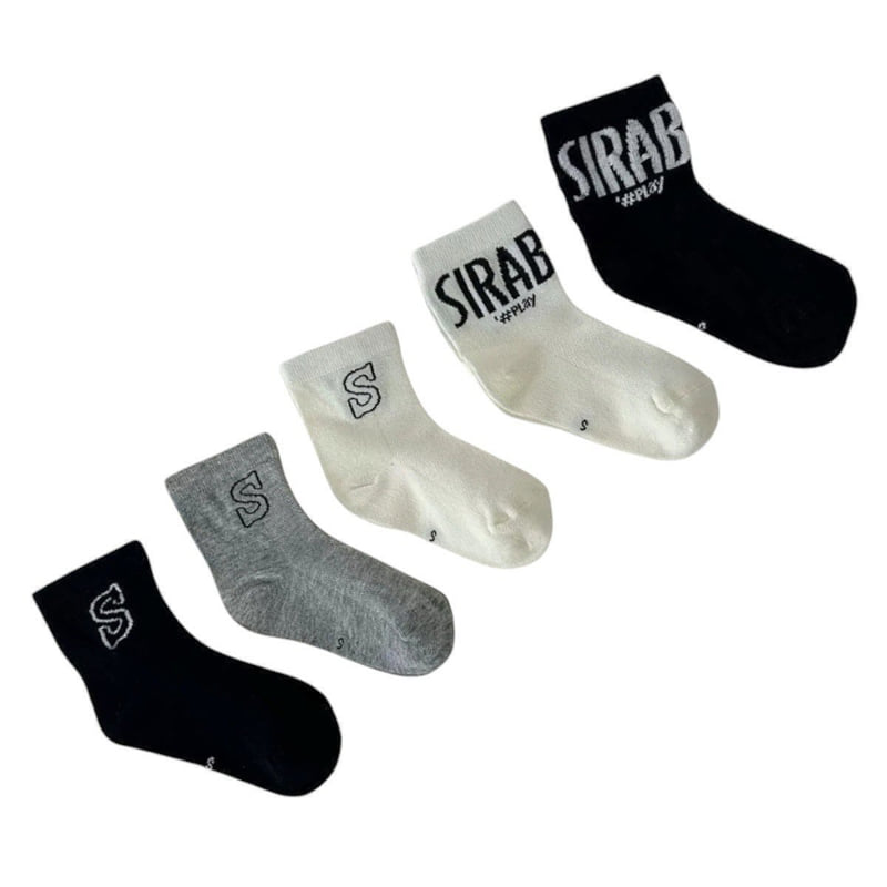 Dudie - Korean Children Fashion - #magicofchildhood - Cilav Socks (set of 5) - 6