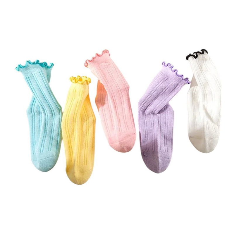 Dudie - Korean Children Fashion - #magicofchildhood - Pastel Socks (set of 5) - 5
