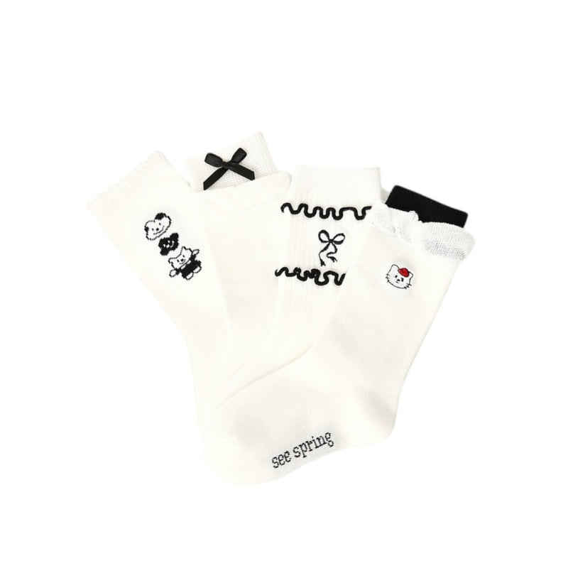 Dudie - Korean Children Fashion - #minifashionista - Kit Socks - 5