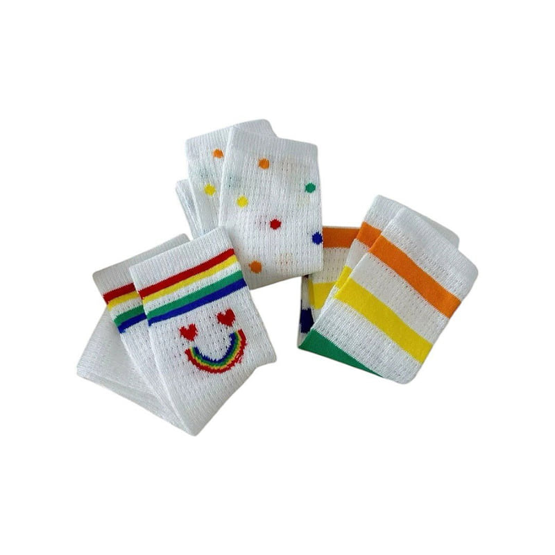 Dudie - Korean Children Fashion - #minifashionista - Rainbow Socks (set of 3) - 11
