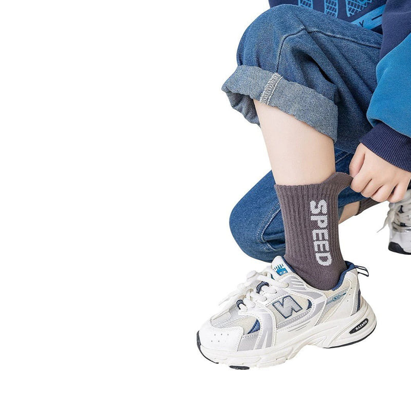 Dudie - Korean Children Fashion - #minifashionista - Running Socks (set of 5) - 12