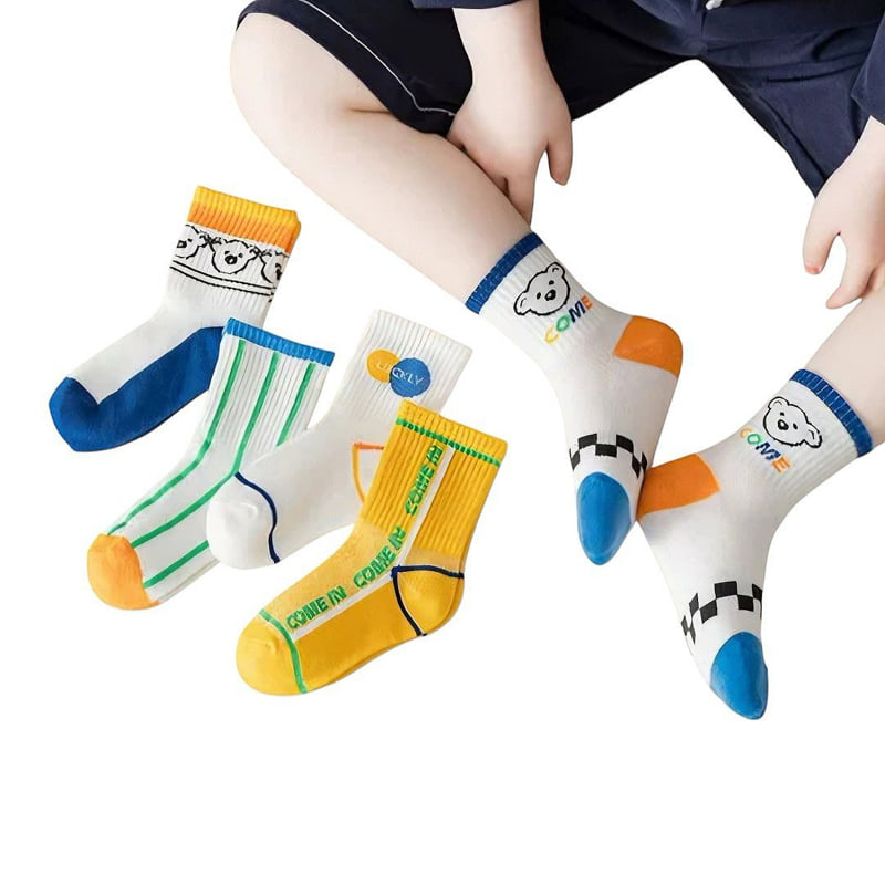 Dudie - Korean Children Fashion - #minifashionista - Komi Socks (set of 5) - 11