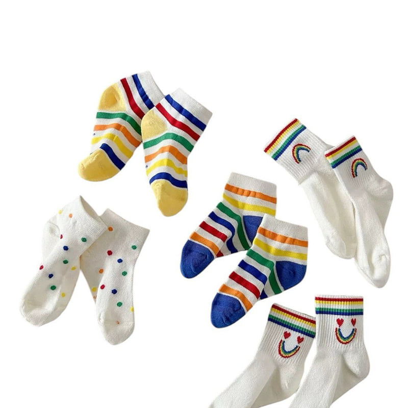 Dudie - Korean Children Fashion - #minifashionista - Culps Socks (set of 5) - 7