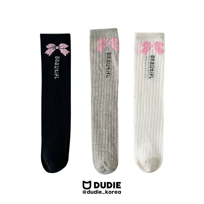 Dudie - Korean Children Fashion - #minifashionista - Beauly Socks (set of 3)