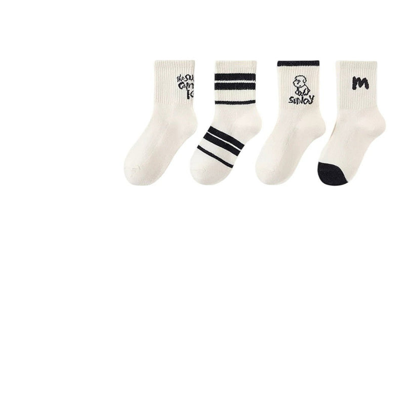 Dudie - Korean Children Fashion - #minifashionista - Sunjoy Socks (set of 4) - 8