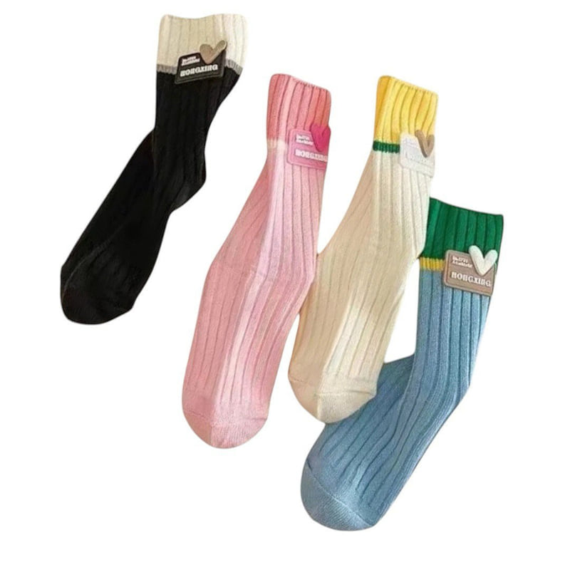 Dudie - Korean Children Fashion - #prettylittlegirls - Ring Heart Socks - 9
