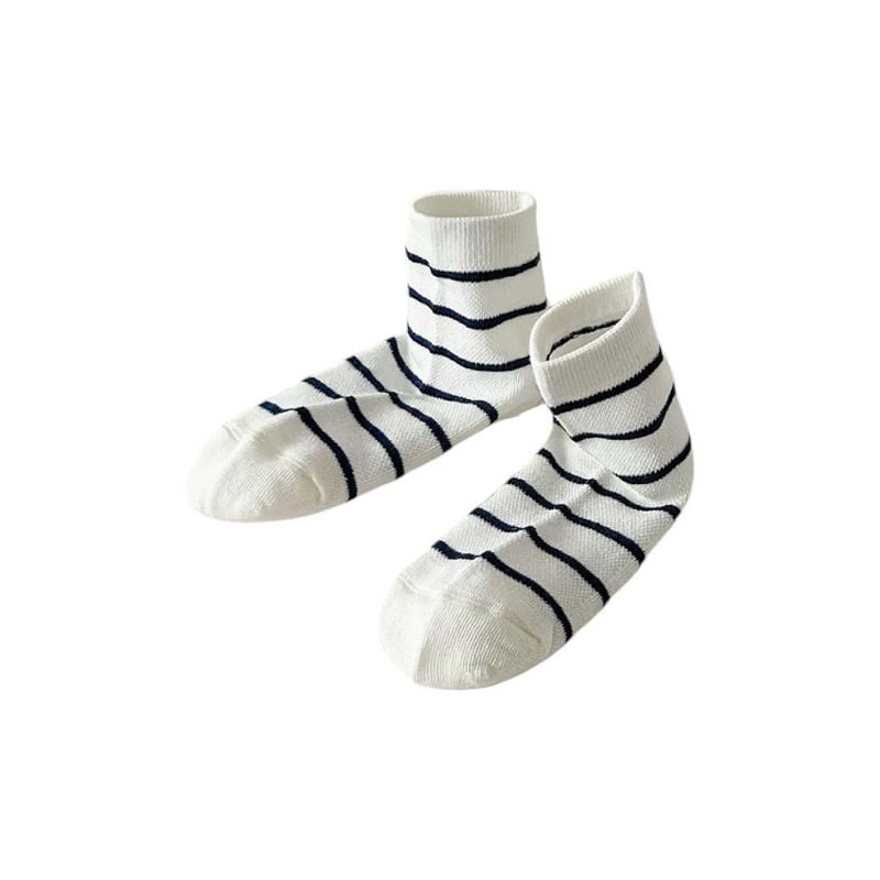 Dudie - Korean Children Fashion - #prettylittlegirls - Dot Run Socks (set of 5) - 8