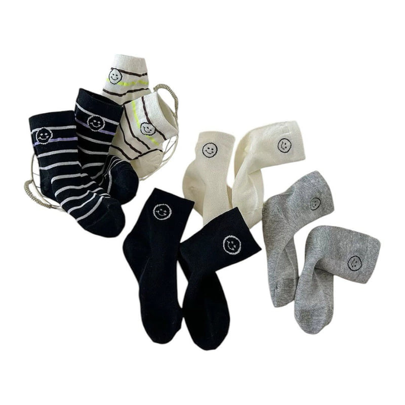 Dudie - Korean Children Fashion - #prettylittlegirls - Dunmile Socks (set of 5) - 7