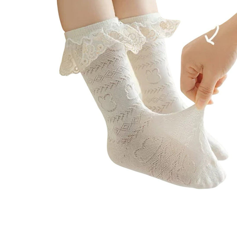 Dudie - Korean Children Fashion - #prettylittlegirls - Purple Socks (set of 3) - 11
