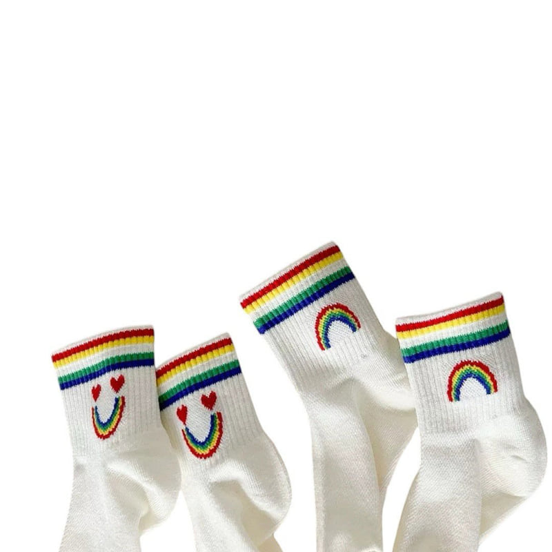 Dudie - Korean Children Fashion - #prettylittlegirls - Culps Socks (set of 5) - 8