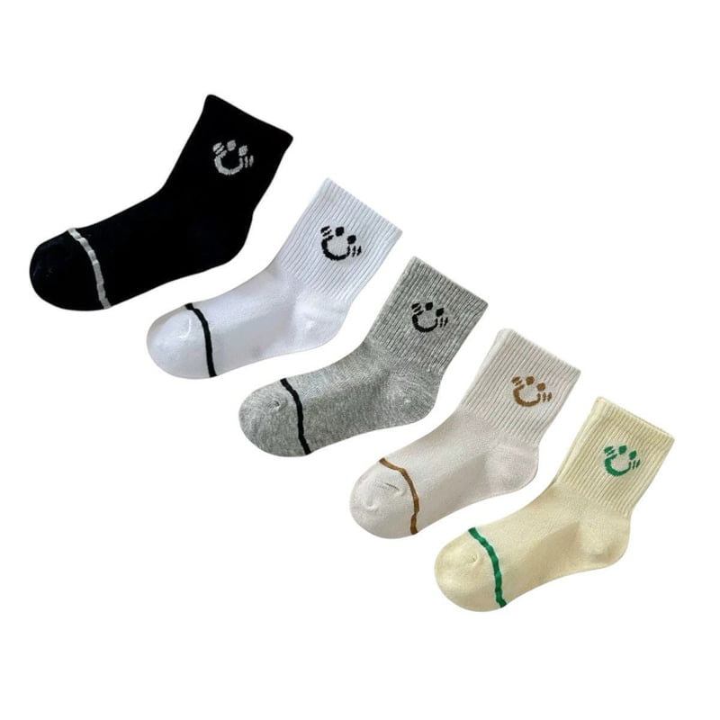 Dudie - Korean Children Fashion - #prettylittlegirls - Shy Socks (set of 5) - 5