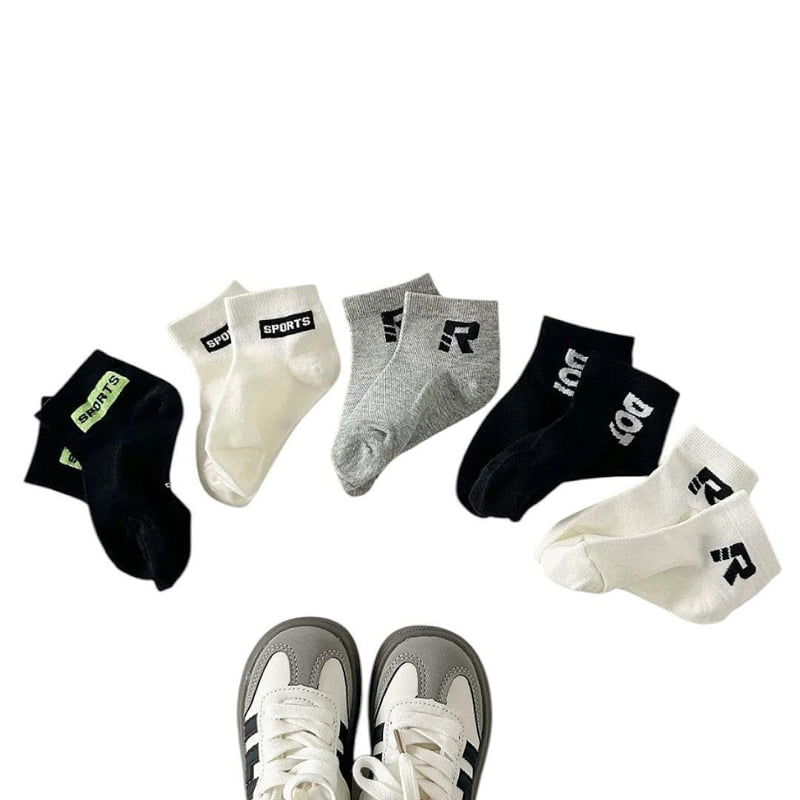 Dudie - Korean Children Fashion - #prettylittlegirls - Alports Socks (set of 5) - 3
