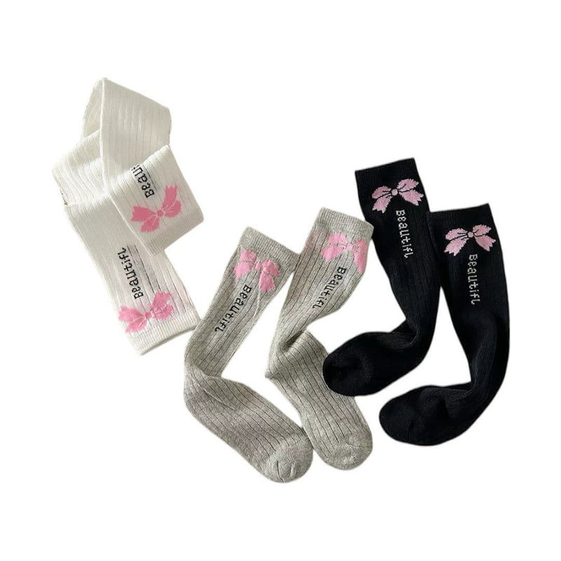 Dudie - Korean Children Fashion - #prettylittlegirls - Beauly Socks (set of 3) - 2