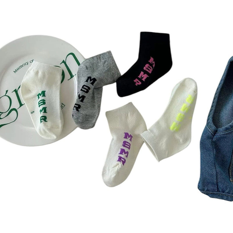 Dudie - Korean Children Fashion - #prettylittlegirls - MGZ Socks (set of 5) - 10