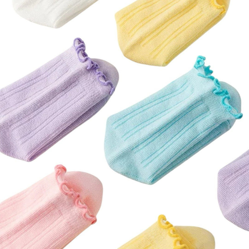 Dudie - Korean Children Fashion - #stylishchildhood - Pastel Socks (set of 5) - 10