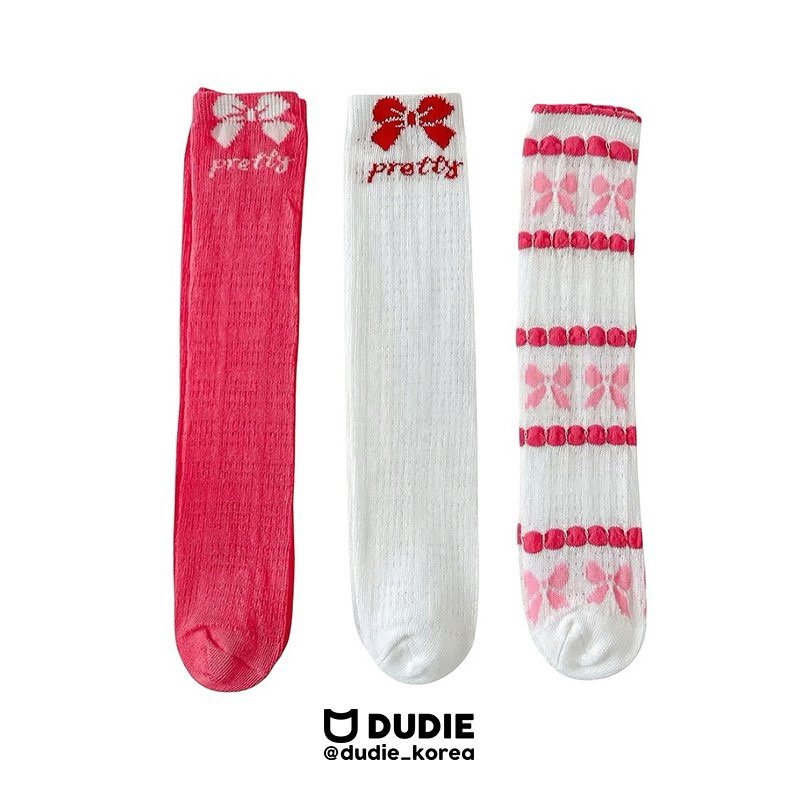 Dudie - Korean Children Fashion - #todddlerfashion - Pingbone Socks (set of 3)