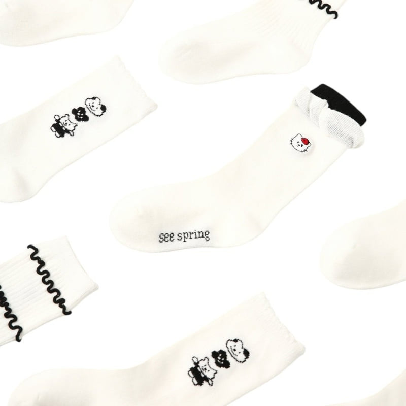 Dudie - Korean Children Fashion - #toddlerclothing - Kit Socks - 8