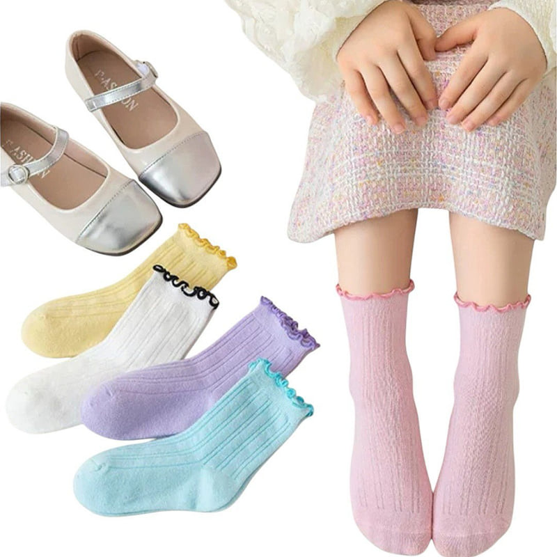 Dudie - Korean Children Fashion - #toddlerclothing - Pastel Socks (set of 5) - 9