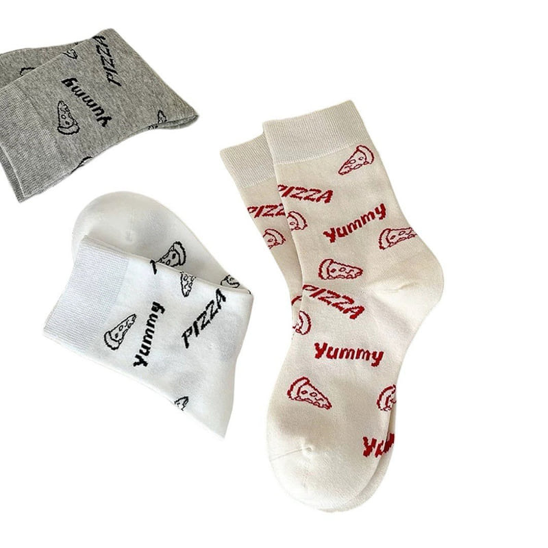 Dudie - Korean Women Fashion - #thelittlethings - Yummy Socks (set of 4) - 2