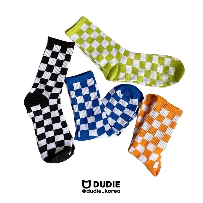 Dudie - Korean Women Fashion - #vintageinspired - Forechecker Socks (set of 4)