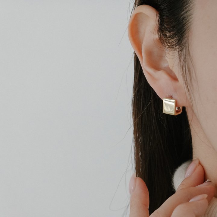 Eeiitt - Korean Women Fashion - #momslook - Candy Square Earring - 2