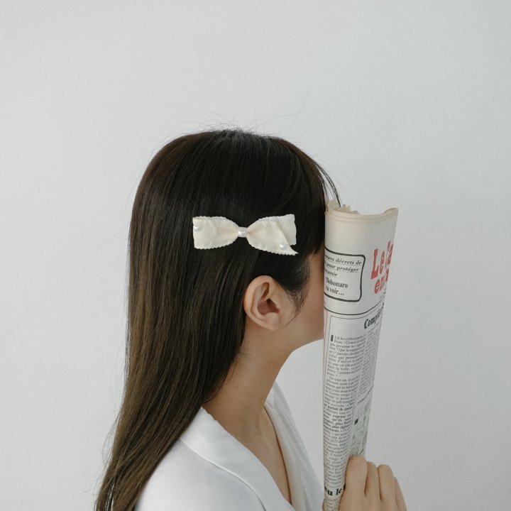 Eeiitt - Korean Women Fashion - #momslook - Serina Ribbon Hairpin (set of 2) - 11