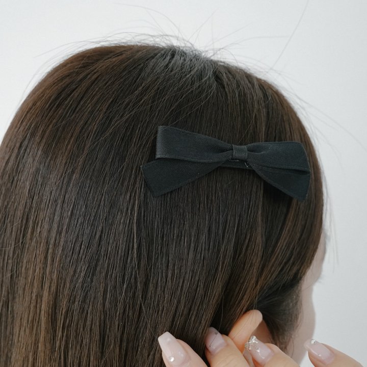 Eeiitt - Korean Women Fashion - #pursuepretty - Middle Black Hairpin (set of 2) - 11