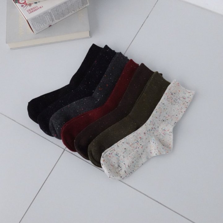 Eeiitt - Korean Women Fashion - #romanticstyle - Par Wool Rib Socks - 11
