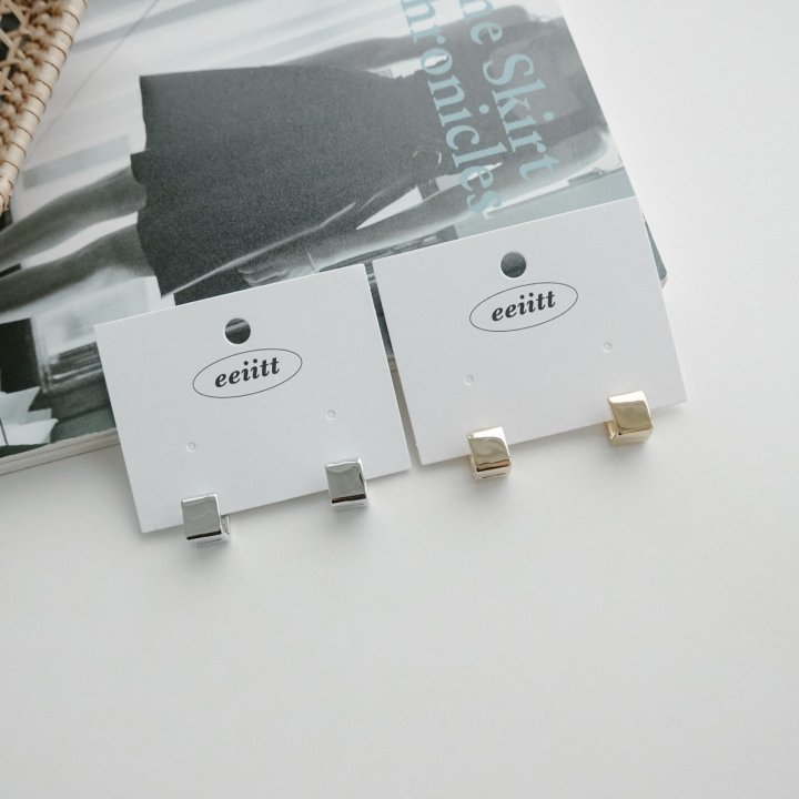 Eeiitt - Korean Women Fashion - #romanticstyle - Candy Square Earring - 10