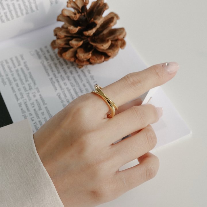 Eeiitt - Korean Women Fashion - #shopsmall - Cuf Off Triple Ring - 10