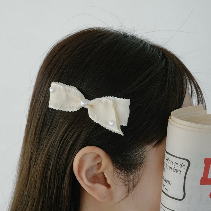 Eeiitt - Korean Women Fashion - #thatsdarling - Serina Ribbon Hairpin (set of 2) - 7