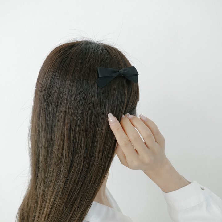 Eeiitt - Korean Women Fashion - #vintageinspired - Middle Black Hairpin (set of 2) - 9