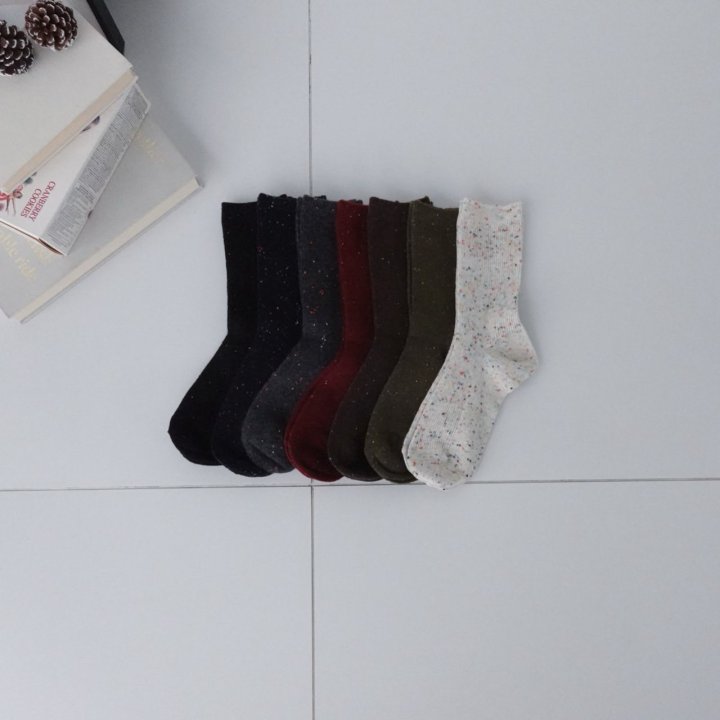 Eeiitt - Korean Women Fashion - #vintageinspired - Par Wool Rib Socks - 7