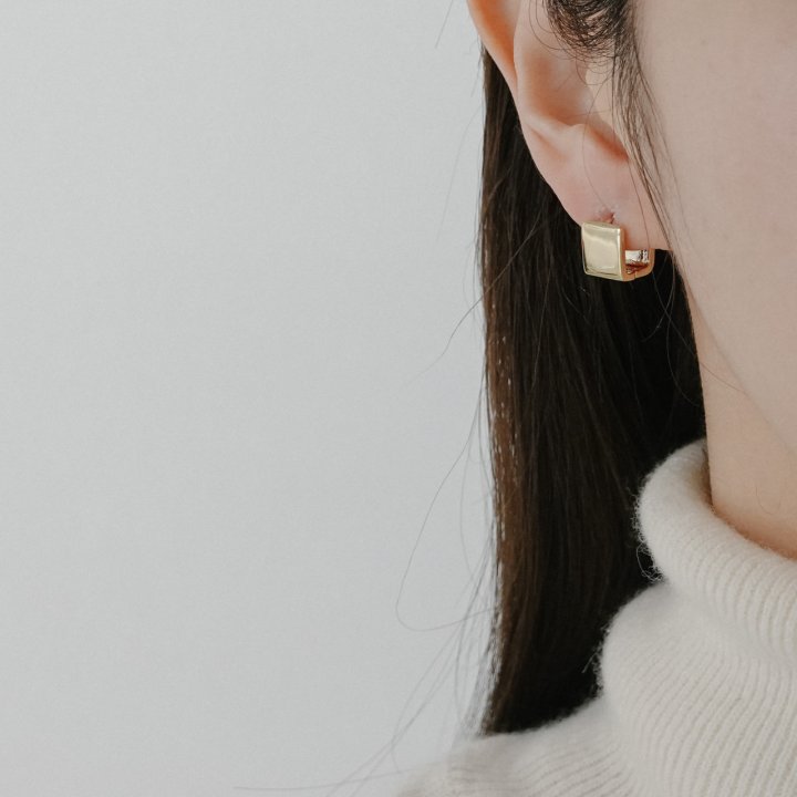 Eeiitt - Korean Women Fashion - #vintagekidsstyle - Candy Square Earring - 7