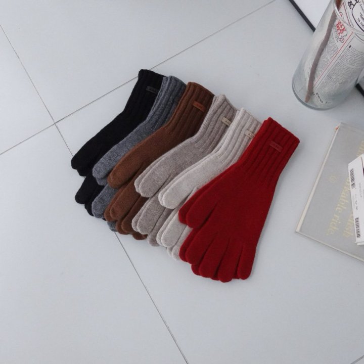 Eeiitt - Korean Women Fashion - #womensfashion - Wool Ribbed Gloves - 11