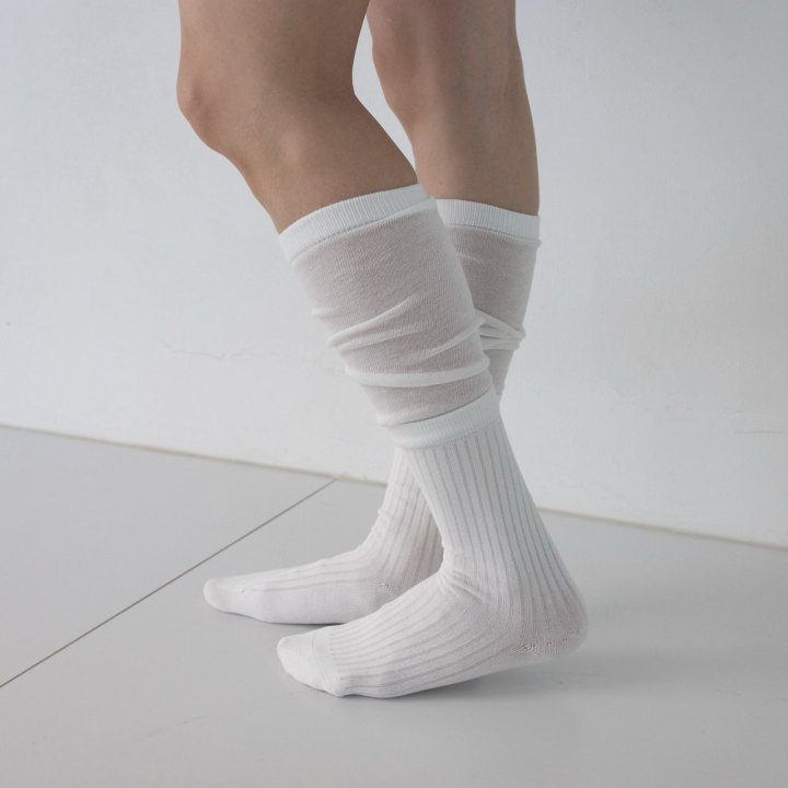 Eeiitt - Korean Women Fashion - #womensfashion - Wadey Layered Knee Socks - 9