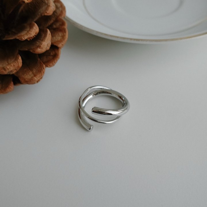 Eeiitt - Korean Women Fashion - #momslook - Cuf Off Triple Ring - 4