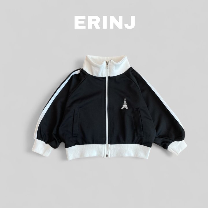 Erin J - Korean Children Fashion - #kidsstore - Tape Zip-up Jacket - 4