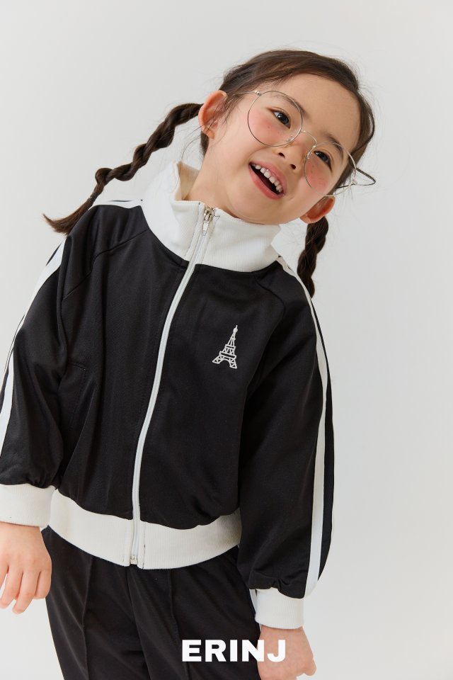 Erin J - Korean Children Fashion - #prettylittlegirls - Tape Zip-up Jacket - 9