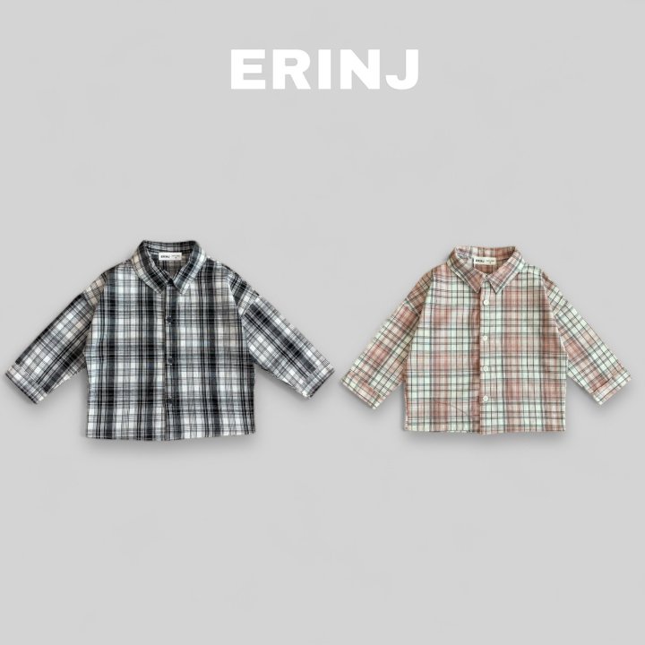 Erin J - Korean Children Fashion - #toddlerclothing - Check Shirt