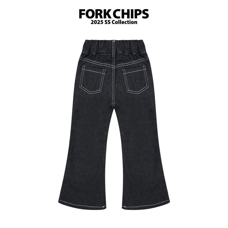Fork Chips - Korean Children Fashion - #Kfashion4kids - Rain Bootcut Pants - 3