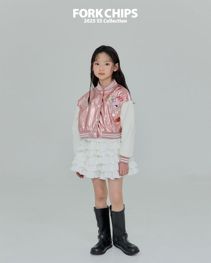Fork Chips - Korean Children Fashion - #Kfashion4kids - Pony Baseball Jacket - 10