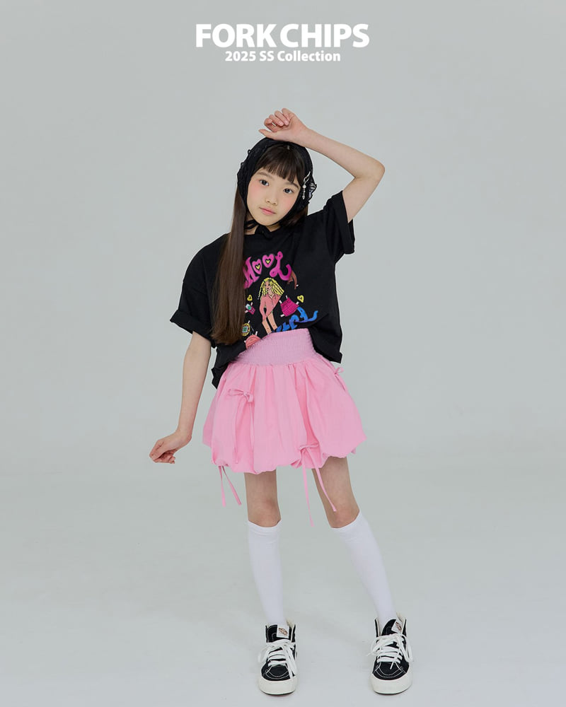 Fork Chips - Korean Children Fashion - #childofig - School Girl Tee - 10
